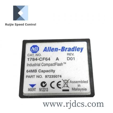Allen-Bradley 1784-CF64 CompactFlash Card, 64MB Storage, Industrial Automation Compatible