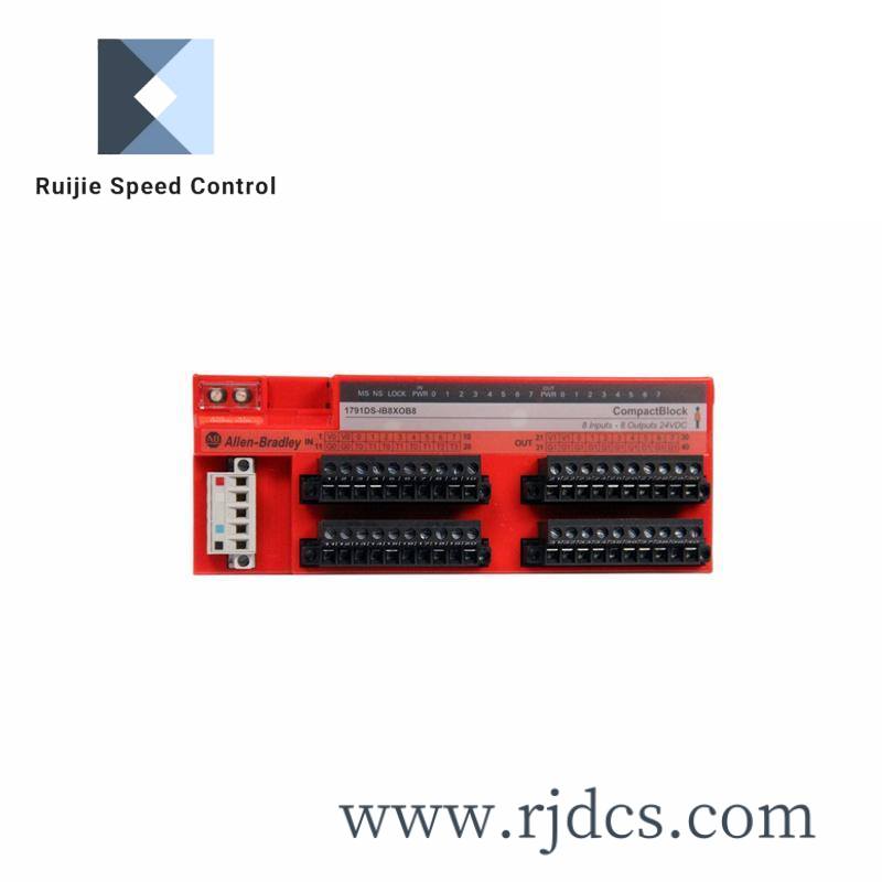 ab_1791-dsib8xob8_devicenet.jpg Allen-Bradley 1791-DSIB8XOB8 Compact Logix Modular Controller, High Performance I/O Module for Industrial Automation