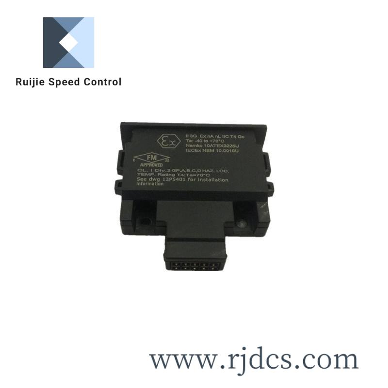 emerson_12p4983x302_charm_address_plug.jpg Emerson TRM-JAUX-03 S2K Auxiliary I/O Screw Terminal Breakout Board with 3 Foot Cable