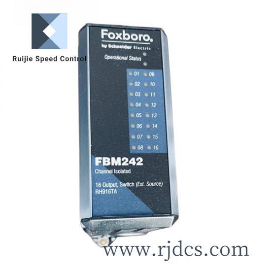 foxboro_fbm242_rh916ta_channel_isolated_output_module.png Foxboro P0170TF Control Module for Industrial Automation