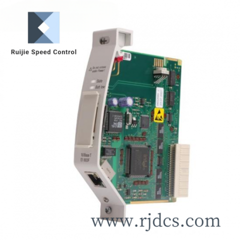 ABB EI803F Ethernet Module, 10BaseT Twisted Pair, High-Speed Communication Module for Industrial Automation