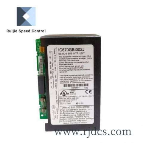 GE IC670GBI002 Bus Interface Unit for Field I/O Control