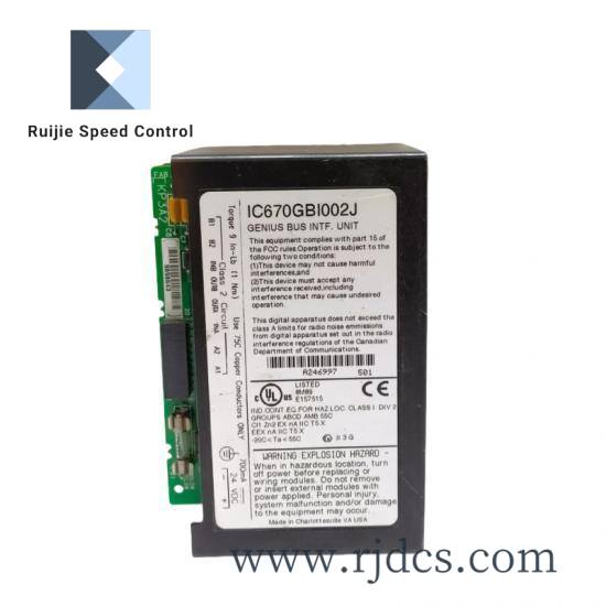 ge_ic670gbi002.jpg GE IC670GBI002 Bus Interface Unit for Field I/O Control